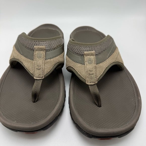 Teva Pajaro Flip Flop Mens Size 12 Beige Brown Sandals Beach Vacation Casual - Picture 3 of 6